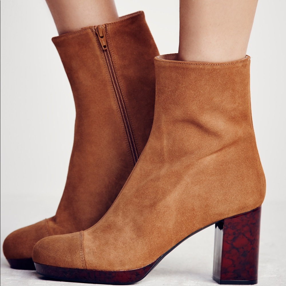 Free People Suede Platform Boots